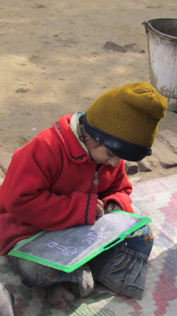 Sonam Christmas card on a slate